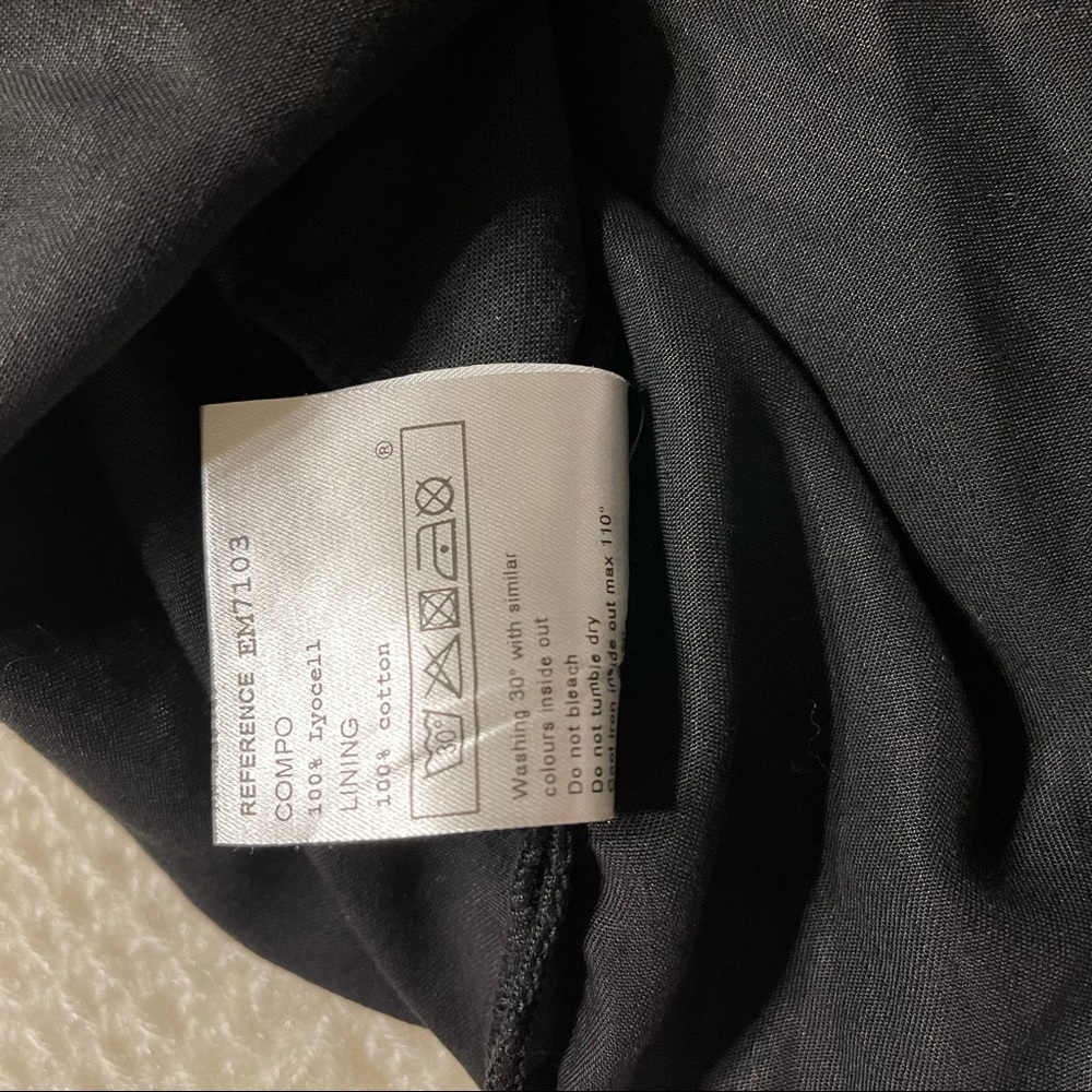 Etienne Marcel Shirt Dress Collared Button Sleeve Pockets Black Size Small - Picture 8 of 13